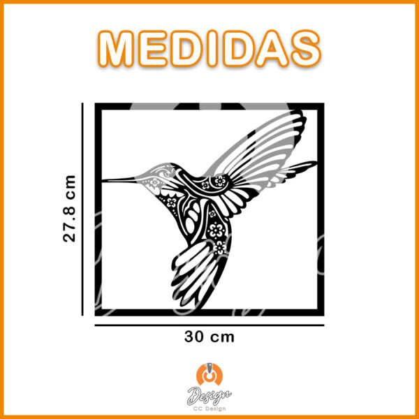 COLIBRI CUADRADO CALADO - Imagen 2