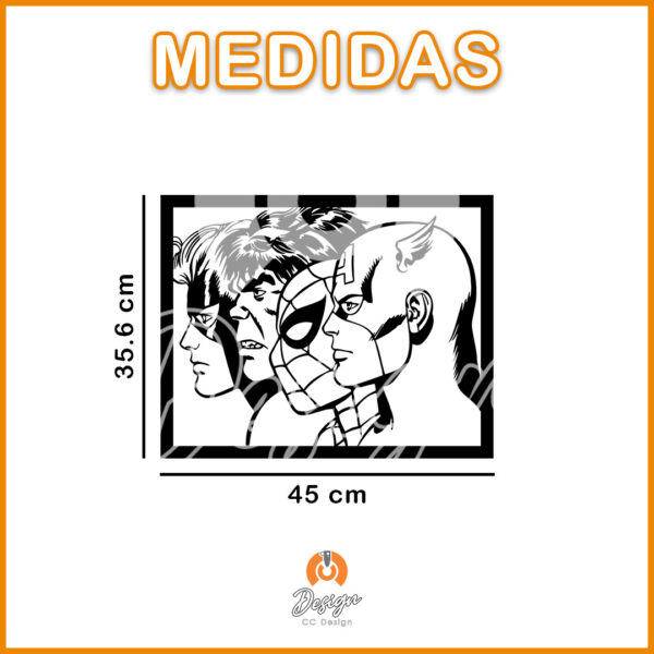CUADRO SÚPERHEROES - Imagen 2