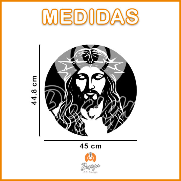 CARA JESUS CIRCULAR - Imagen 2